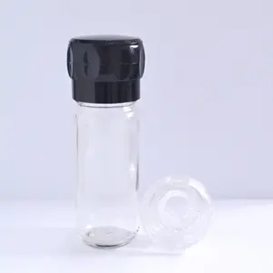 Botella Manual de vidrio con molinillo para sal y pimienta, 100ml, 150ml, 180ml, 200ml