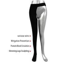 Bas de contention médical à compression simple, 70 % nylon 30 % élasthanne, 3 niveaux de compression, gamme complète de tailles