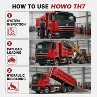 Самосвал SINOTRUK HOWO TH7 б/у, карьерный, 10/12-колесный, с высокой остаточной стоимостью, продажа самосвалов HOWO 8x4