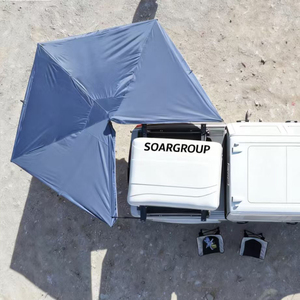 Customized 270 Awning Four-Season Waterproof Quick Opening LED Light Side Walls Car Roof Top <b>Tent</b> - Product Image 1