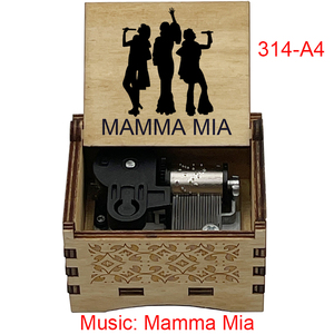 Carillon in Legno Vintage Mamma <span class=keywords><strong>Mia</strong></span> a 18 Note con Movimento a Manovella, Regalo Speciale per Amici, Feste di Compleanno, Decorazione per la Casa - Product Image 5