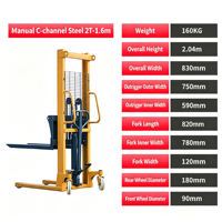 Nouveau transpalette manuel 1000 kg, chariot élévateur hydraulique à fourches réglables, roues en caoutchouc/nylon/PU, pour intérieur/extérieur