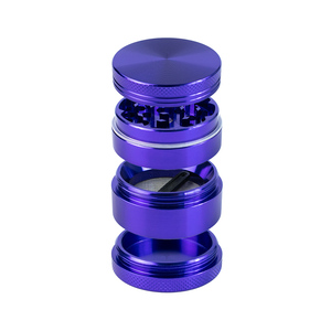 Molino de Hierbas de Aleación de Aluminio Verde de 4 Piezas, Estilo Simple y Redondo, Molinillo de Especias Metálico de 63 mm, Portátil, para Hierbas Secas - Product Image 5