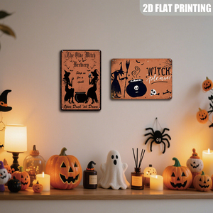 Letrero Metálico Vintage de la Cervecería Olde Witch: Detenga por un Momento y Disfrute del Encanto, Abierto del Anochecer al <span class=keywords><strong>Amanecer</strong></span> - Product Image 5