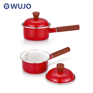 Bộ nồi sứ tráng men đỏ 5 chiếc năm 2022 - Product Image 5