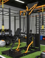 Nouvel équipement de musculation, tube Q235, machine à musculation du dos avec poids, multi-double, super-set, rangée assise, extension dorsale