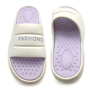 2025 personnalisé femmes été EVA pour pantoufles nouveau imperméable <span class=keywords><strong>antidérapant</strong></span> fond épais bout ouvert en peluche semelle intérieure doux personnes <span class=keywords><strong>âgée</strong></span>s usage domestique - Product Image 3