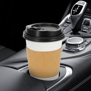 Vaso de Café de Papel Biodegradable de Doble Pared Personalizado de 16 oz/22 oz con Logotipo Impreso para Té con Leche y Vino, Color Negro - Product Image 4