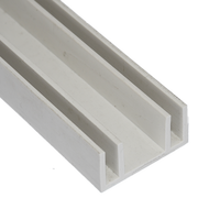 Perfil de UPVC, Riel Deslizante de Extrusión de Plástico con Bisel de PVC, Ecológico, Duradero y de Funcionamiento Suave