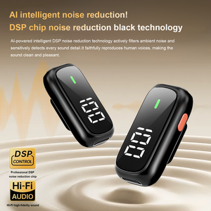 Système de microphone cravate sans fil <span class=keywords><strong>Micro</strong></span> Wireless S50 avec étui de charge pour diffusion en direct, vlogs, podcasts - Product Image 5