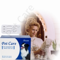 Kit de test rapide de santé pour chien réutilisable et portable pour les soins des animaux de compagnie avec cartes de 28 jours pour usage vétérinaire