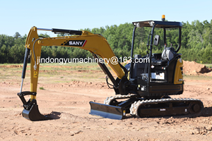 Excavatrice forestière multifonctionnelle d'occasion SY35U, petite excavatrice sur chenilles - Product Image 2