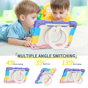 Para <span class=keywords><strong>Lenovo</strong></span> <span class=keywords><strong>Tab</strong></span> <span class=keywords><strong>M10</strong></span> 5G 10,6 TB-360ZU <span class=keywords><strong>Funda</strong></span> para tableta de cuerpo completo Hybrid 360 <span class=keywords><strong>Funda</strong></span> giratoria con correa para pata de cabra - Product Image 3