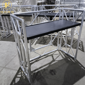 Mesa de Trabajo Portátil Plegable para <span class=keywords><strong>DJ</strong></span> con Tablero Frontal, Estructura de Aluminio - Product Image 4
