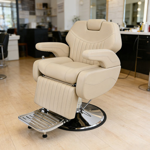 Fauteuil de Barbier Inclinable au Design Moderne en Cuir PU de Luxe, Écologique et Durable, Idéal pour les Salons de Coiffure - Product Image 1