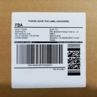 Étiquette FBA sku identification logistique autocollant marquage code à barres suivi QR code FBA boîte extérieure emballage étiquette autocollant impression