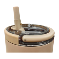 Vente en gros matériau tritan plastique transparent réutilisable anti-fuite paille couvre 40 oz gobelet flip paille couvercle remplacement