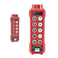 SEIF SF-8DP(UK) Control Remoto Industrial de Radio de 8 Botones, Doble Velocidad, Impermeable y con Bloqueo, Parada de Emergencia para Grúas y Polipastos EOT