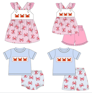 Pre-orden al por mayor: Conjuntos cortos <span class=keywords><strong>de</strong></span> verano para bebé (niño/niña) con apliques <span class=keywords><strong>de</strong></span> sandía a rayas, ropa <span class=keywords><strong>de</strong></span> boutique para niños. - Product Image 2