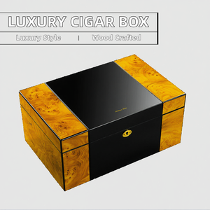 CIGARLOONG, portátil de lujo, pantalla de madera de cedro, humidificador de cigarros cubanos de viaje, caja de madera personalizada, técnica de laca, piezas de humidificador - Product Image 3