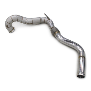 Tuyau de descente OBM pour mercedes-benz A45 CLA45 2.0T 2014-2020 tuyau d'échappement à flux libre en acier inoxydable avec bouclier thermique - Product Image 1