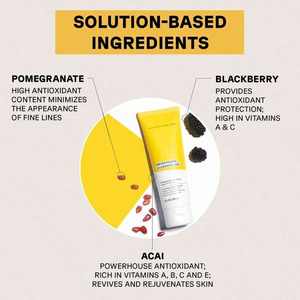 Gel Limpiador Iluminador 4 Fl Oz Granada, Mora y Açaí Para Todo Tipo de Piel Gel Limpiador Vegano - Product Image 3