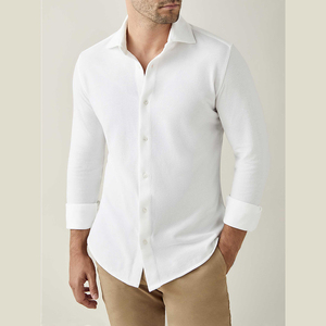 Vente en gros <span class=keywords><strong>Chemise</strong></span> homme en coton 100 <span class=keywords><strong>blanc</strong></span> garçon, <span class=keywords><strong>chemise</strong></span> homme en <span class=keywords><strong>lin</strong></span> personnalisée Camisa Lino chemises à manches longues surdimensionnées/ - Product Image 3