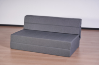 Canapé-lit convertible moderne en tissu avec mousse haute densité, fauteuil-lit pliant en forme de L pour hôtel, salle à manger, chambre, salon, salle de bain