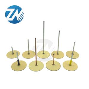 Clous d'isolation à tête en forme de tasse personnalisés, type à tige lisse, style à tête à carreaux, fabriqués en Chine - Clous à tête en acier pour soudage - Product Image 2