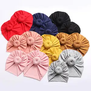 Mũ Bông Mềm Ấn Độ Mũ Thời Trang Beanies Mẹ Và Tôi Bonnets Và Satin Hair Wraps Turban