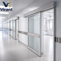 Porte de protection radiologique économique, porte en PVC doublée de plomb pour les unités de soins intensifs, dans les hôpitaux