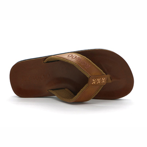 Pantoufles Flip Flop de Luxe pour Hommes RW765 Fournisseur de Chine Logo Personnalisé Tissé Sangle Supérieure Durable Semelle Bon Marché pour la Plage - Product Image 3