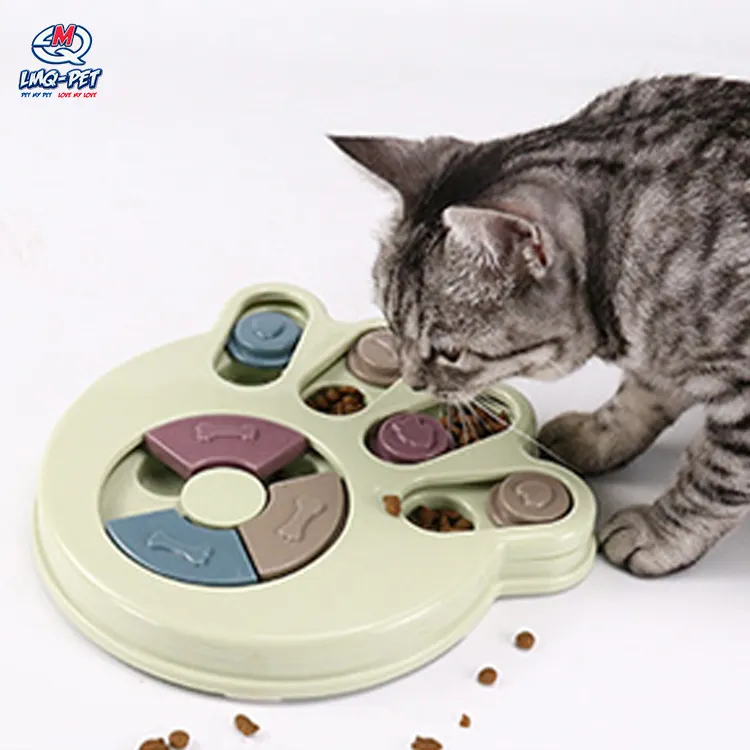 애완 동물 퍼즐 먹이 장난감 맞춤형 개 스니핑 장난감 개와 고양이 슬로우 피더 음식 디스펜서 먹는 고양이 훈련 장난감