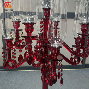 Bougeoirs en verre de conception d'usine LEDA, bougeoirs en cristal pour les banquets de mariage, les restaurants, la décoration de table pour la Saint-Valentin - Product Image 4