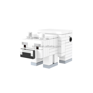 Mainan blok bangunan figur aksi Mini DIY dunia saya X0301 bahan ABS agen lebah beruang kutub Phantom hadiah Natal - Product Image 5