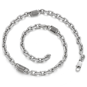Punk Hip-Hop Men's Stainless Steel Locomotive Pattern <strong>Link</strong> <strong>Chian</strong> Necklace - Product Image 1