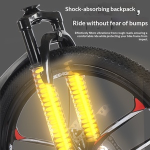 Bicicleta Unisex con Ruedas de 24/26 Pulgadas, 27 Velocidades, Suspensión Delantera, Frenos de Disco Dobles, Cuadro de Acero de Alto Carbono - Product Image 3