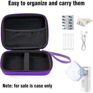 喘息吸入器トラベルバッググレー室内吸入器スペーサー喘息薬キャリングケース - Product Image 2