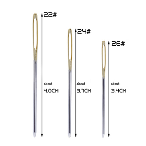 Portable DIY Embroidery Sewing Accessory Hand-Stitched Stainless Steel <strong>Needles</strong> Cross Stitch Golden Tail Durable Simple Style - Product Image 2