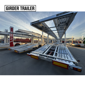 Portacoches personalizado de <span class=keywords><strong>2</strong></span> <span class=keywords><strong>ejes</strong></span> Marco extensible Equipo de transporte automático de alta capacidad <span class=keywords><strong>Remolques</strong></span> utilitarios de carga de acero <span class=keywords><strong>para</strong></span> semirremolque - Product Image 2