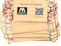 Carte en papier découpée sur mesure Kemerlin, en forme de cosmétique, avec logo personnalisé imprimé, pour emballage promotionnel