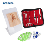 Simulador de entrenamiento médico portátil para práctica de preincisión vulvar con kit de herramientas e instrumentos para sutura de episiotomía