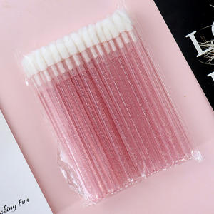 Lot mixte à prix réduit : Applicateurs de rouge à lèvres jetables FENGFLY en cristal, 50 mini-brosses solides pour cils et lèvres - Product Image 1