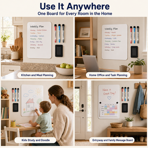 <span class=keywords><strong>Tableau</strong></span> blanc magnétique texturé MagTexture, autocollant <span class=keywords><strong>mural</strong></span> effaçable à sec, 43x28cm, support en <span class=keywords><strong>feutre</strong></span> floqué, <span class=keywords><strong>tableau</strong></span> amovible - Product Image 5