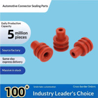 Bouchon d'étanchéité en silicone rouge, connecteur automobile, joint d'étanchéité pour câble 7090143