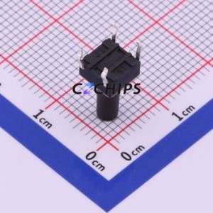 TS-1095-A15B2-D1 Tactile Switch Through hole-4P,6x6mm Switch Single Pole Single Throw Round Button 1.8N Through Hole - Product Image 2