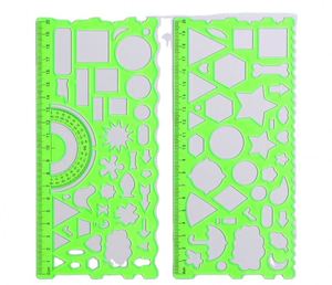 Regla de Plástico Multifuncional para Estudiantes, Reglas Creativas de Papelería para la Escuela - Product Image 1