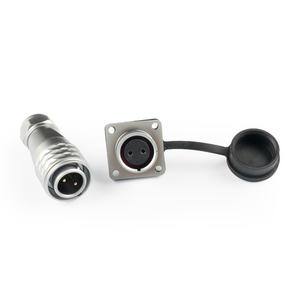 Connecteur d'alimentation RF en laiton robuste SF16 Push-Pull autobloquant à base carrée mâle/femelle 2-10 <span class=keywords><strong>broches</strong></span> IP65 - Product Image 6