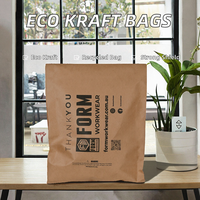 Sacs d'expédition jetables en papier kraft brun recyclé écologiques pour chaussures et chaussettes, emballage pour livraison express par courrier