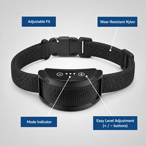 Collier <span class=keywords><strong>anti</strong></span>-<span class=keywords><strong>aboiement</strong></span> automatique <span class=keywords><strong>pour</strong></span> chiens, sans choc, avec bip et vibration, rechargeable par USB-C, étanche IP67 - Product Image 3
